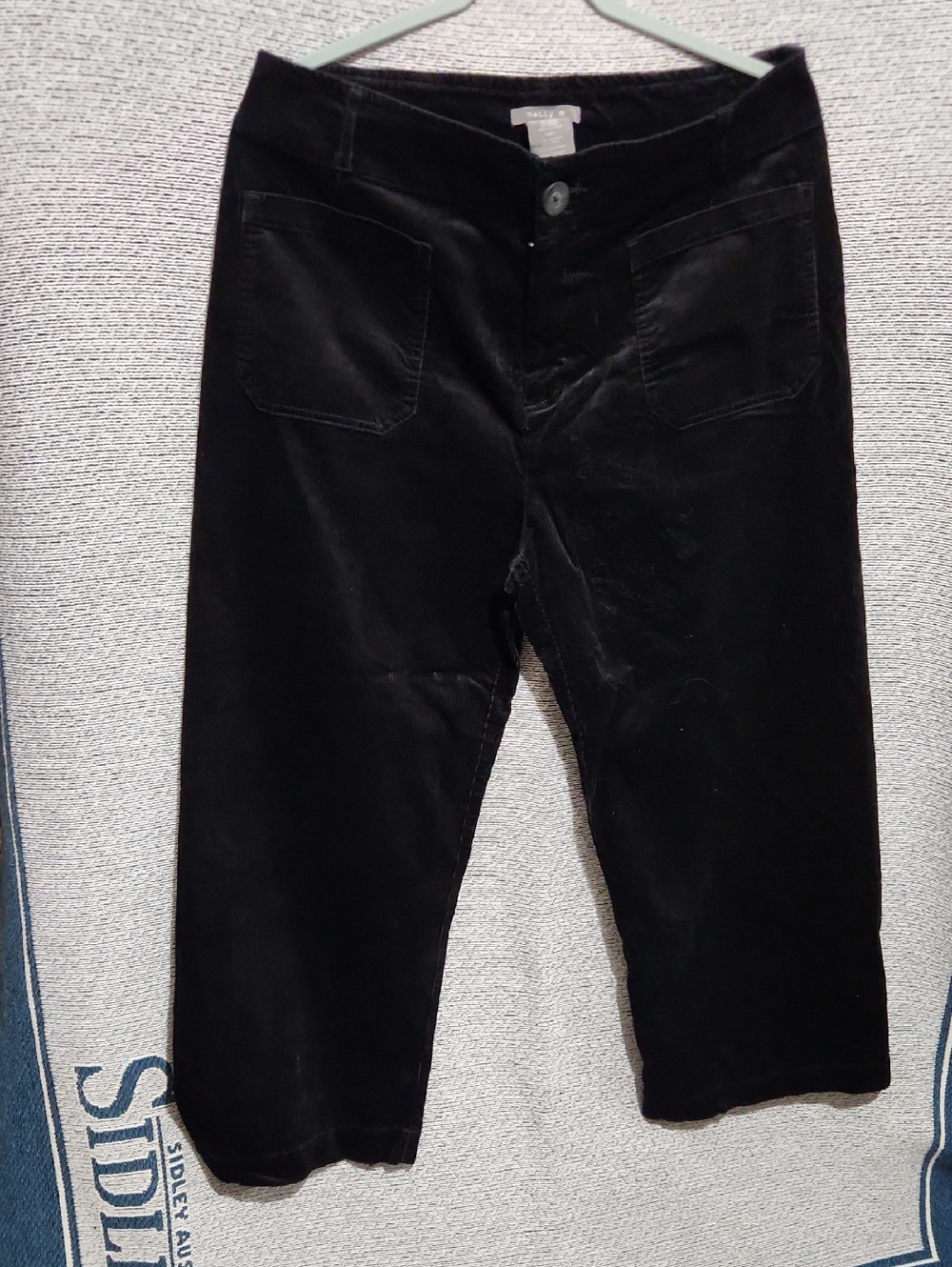 Matty M Black Corduroy Pants - Wide Leg